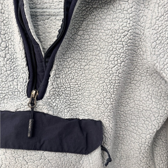 THE NORTH FACE WOMENS LIGHT BLUE 1/4 ZIP HOODED FLEECE - Picture 3 of 5